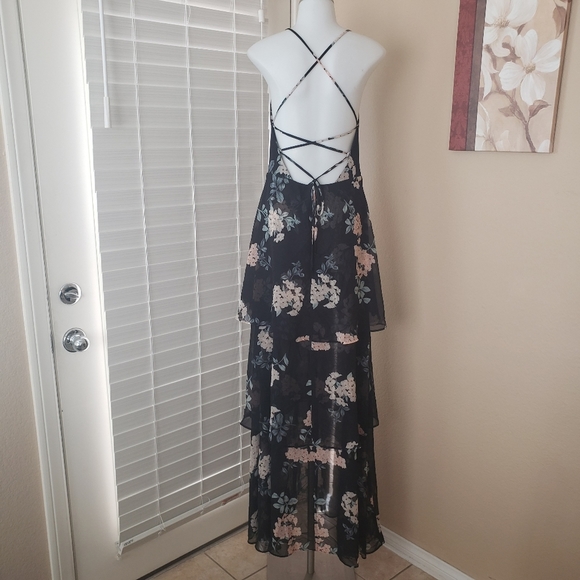 Show Me Your Mumu Calypso ruffle floral maxi dress large Boho NWT - Picture 5 of 10